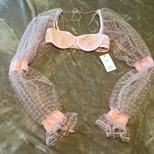 ZYA dolls pink kill bra top